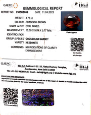 4.76/CT Natural Govt. Lab Certified Ceylonese Gomed-(1221)